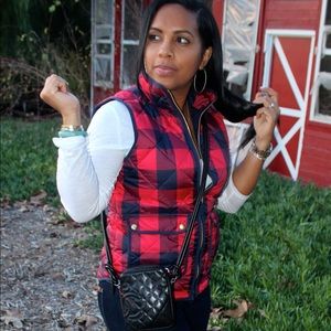 J. Crew Buffalo Check Excursion Vest